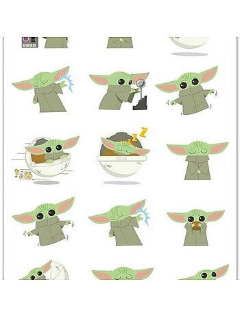 Serviette de plage Bébé Yoda alias Grogu Mandalorian - 70 cm x 140 cm