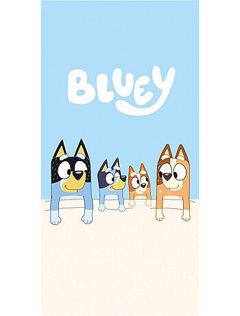 Serviette de plage coton imprimée Bluey