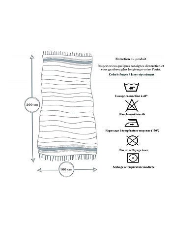 Serviette de Plage Coton PROMO LINGE