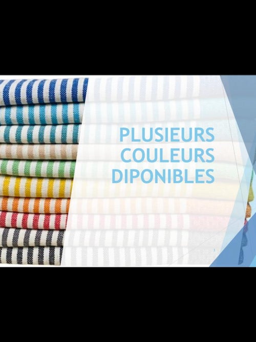 Serviette de Plage Coton PROMO LINGE - Kiabi Serviette de Plage Coton PROMO LINGE - Kiabi