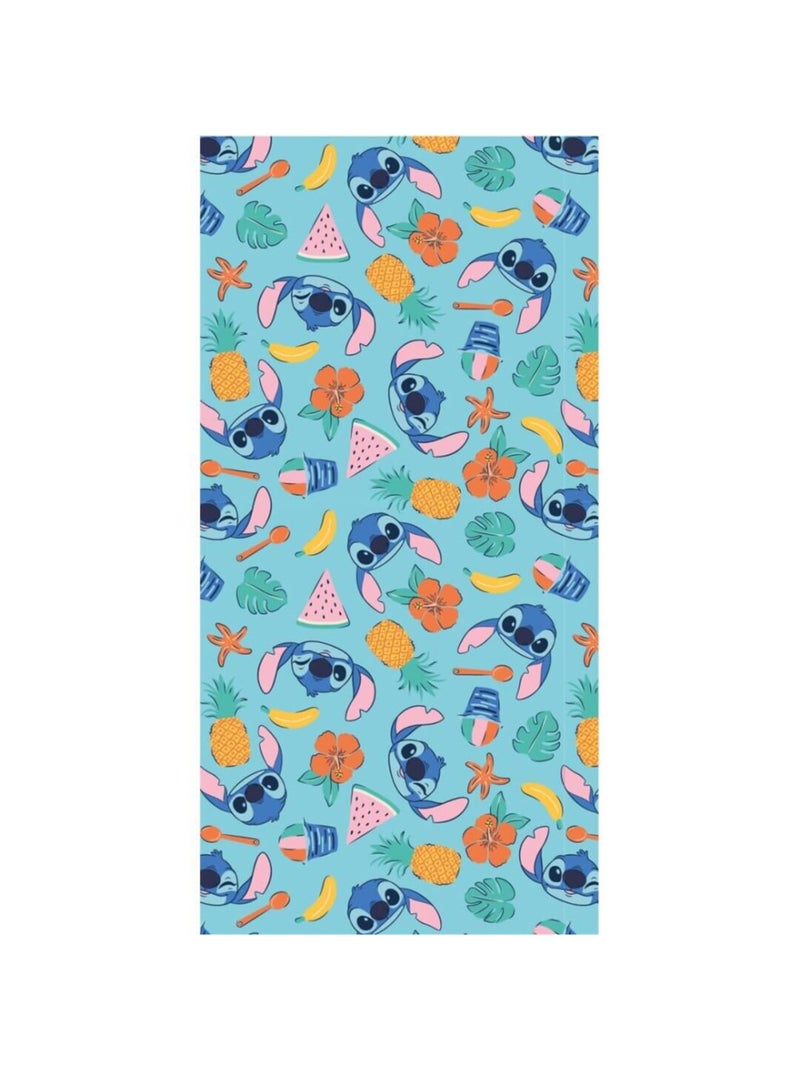 Serviette de plage de multiple Stitchs, des fruits et des fleures - 70x140 cm Multicolore - Kiabi