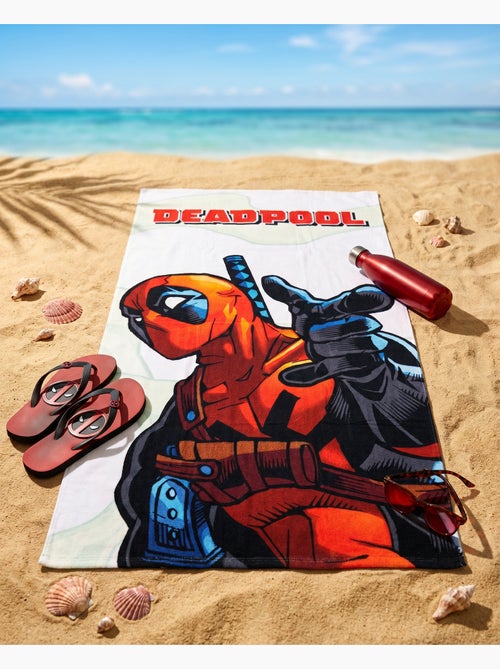 Serviette de Plage Deadpool 70x140cm – Impression HD Comic – 100% Polyester – Licence Officielle - Kiabi Serviette de Plage Deadpool 70x140cm – Impression HD Comic – 100% Polyester – Licence Officielle - Kiabi