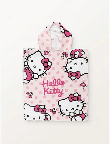 Serviette de plage en coton 115 x 50 cm hello kitty sanrio