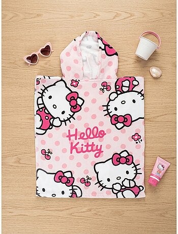 Serviette de plage en coton 115 x 50 cm hello kitty sanrio