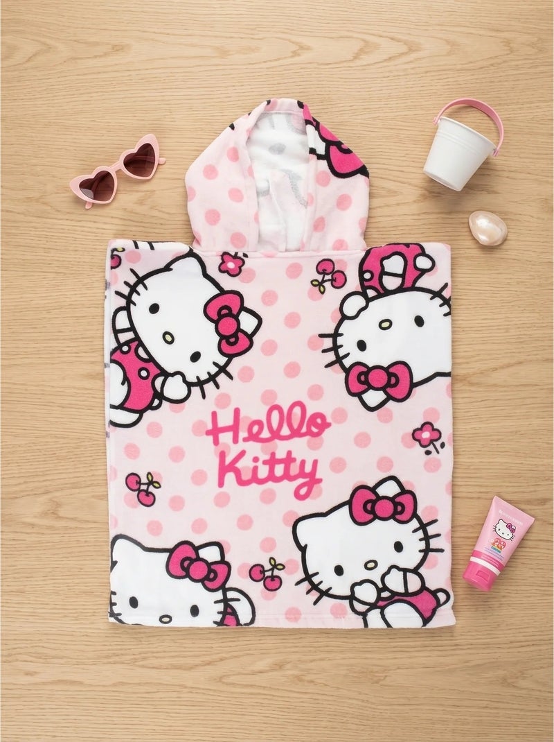 Serviette de plage en coton 115 x 50 cm hello kitty sanrio Rose - Kiabi