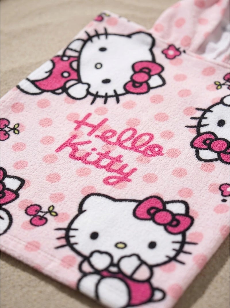 Serviette de plage en coton 115 x 50 cm hello kitty sanrio Rose - Kiabi