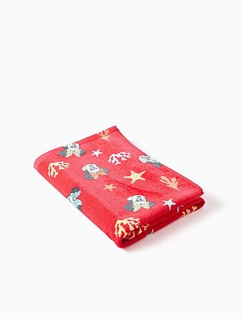Serviette de plage en coton avec motif Minnie