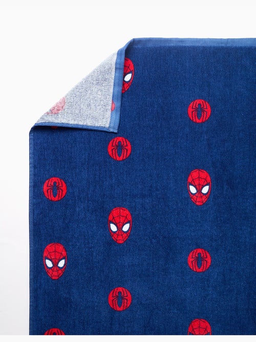Serviette de plage en coton avec motif Spider-Man - Kiabi