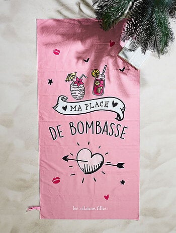 Serviette de plage en microfibre ma place de bombasse