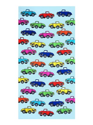 Serviette de plage enfant microfibre Multicolore 70x140 250g/m² - Cars