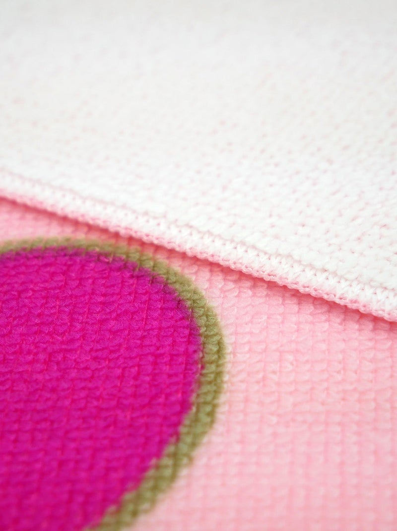Serviette de plage enfant microfibre Rose 70x140 250g/m² - Cœurs Rose - Kiabi