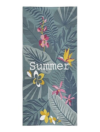 Serviette de plage éponge imprimé SUMMER AMAZONIA