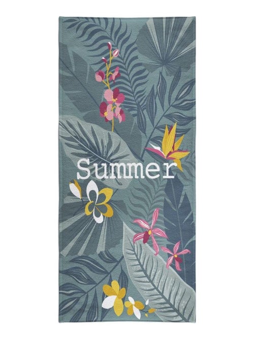 Serviette de plage éponge imprimé SUMMER AMAZONIA - Kiabi Serviette de plage éponge imprimé SUMMER AMAZONIA - Kiabi