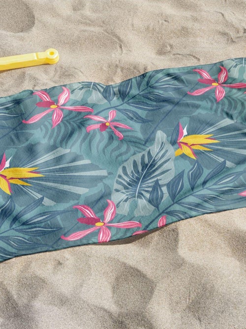 Serviette de plage éponge imprimé SUMMER AMAZONIA - Kiabi