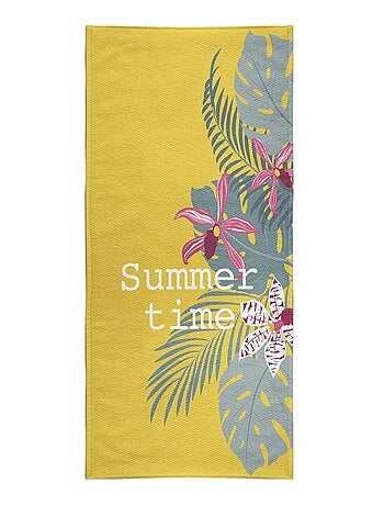 Serviette de plage éponge imprimé SUMMER AMAZONIA