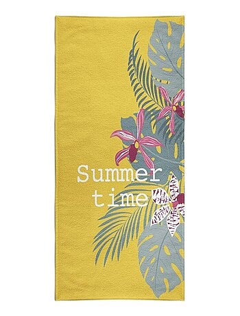 Serviette de plage éponge imprimé SUMMER AMAZONIA