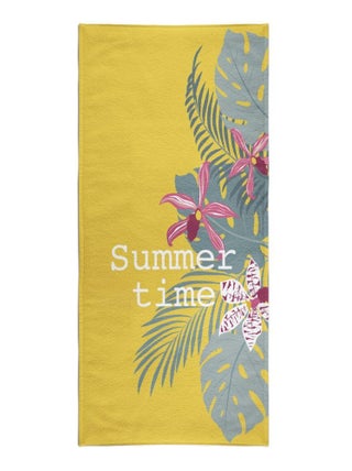 Serviette de plage éponge imprimé SUMMER AMAZONIA