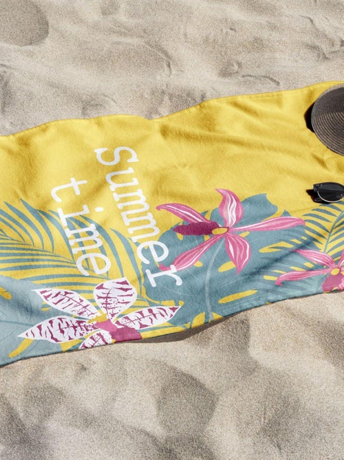 Serviette de plage éponge imprimé SUMMER AMAZONIA - Kiabi Serviette de plage éponge imprimé SUMMER AMAZONIA - Kiabi