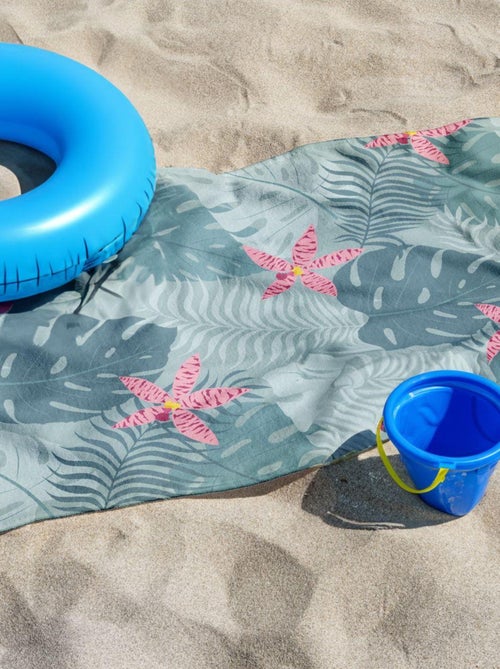 Serviette de plage éponge imprimé SUMMER AMAZONIA - Kiabi Serviette de plage éponge imprimé SUMMER AMAZONIA - Kiabi
