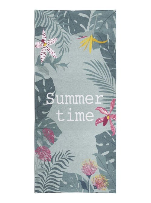 Serviette de plage éponge imprimé SUMMER AMAZONIA - Kiabi