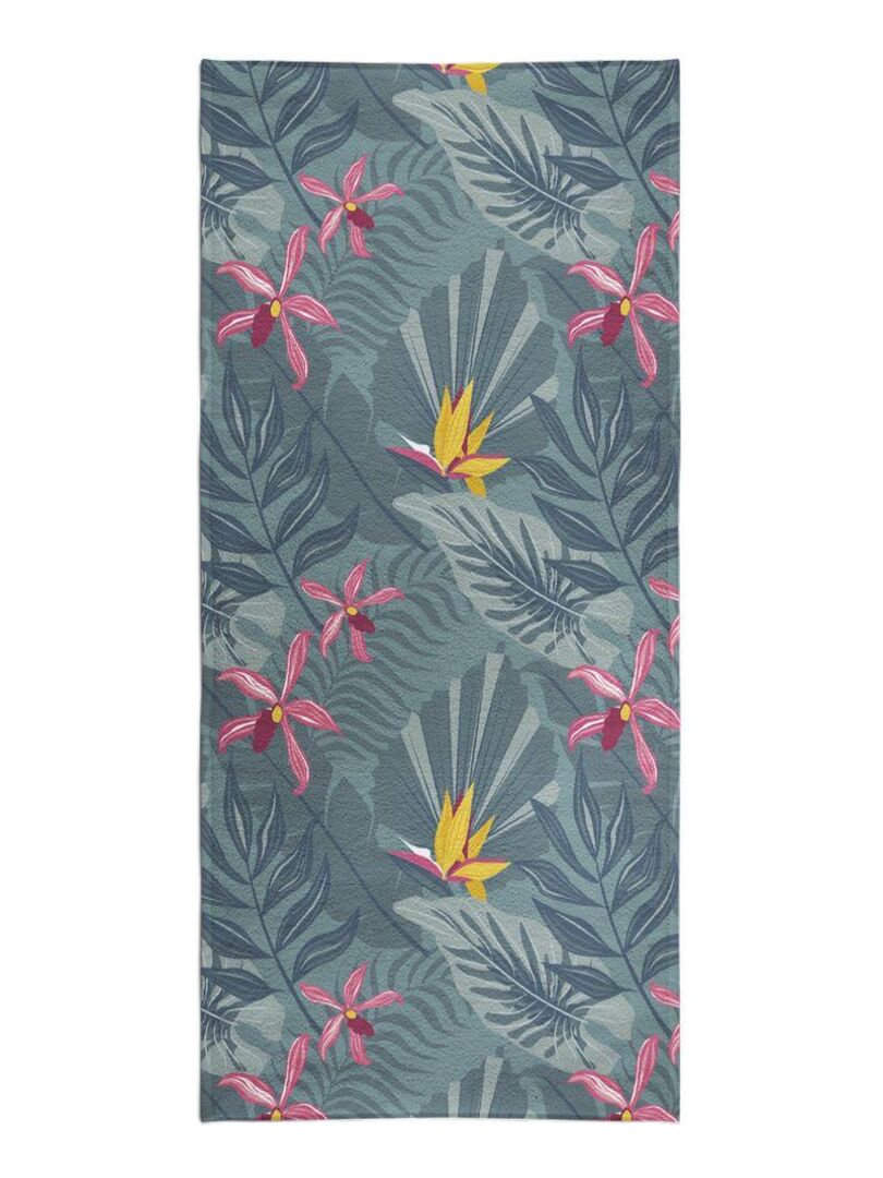 Serviette Multifonction Imprimée Turquoise – Foulard, Bandeau, Cache-cou (100% Polyester) - 9