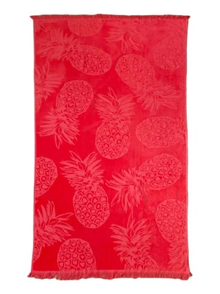 Serviette de plage éponge velours Jacquard ciselée Lazaro 90x170 340g/m²