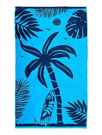 Serviette de plage éponge velours Jacquard Cokoba 90x170 400g/m²