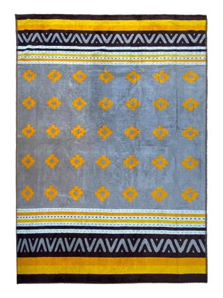 Serviette de plage éponge velours Jacquard Macarena 140x180 400g/m²