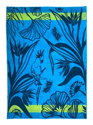 Serviette de plage éponge velours Jacquard Papiga 140x180 400g/m²