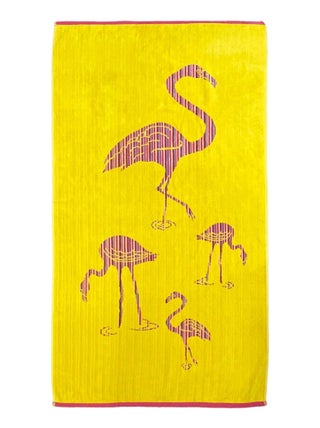 Serviette de plage éponge velours Jacquard Rialto75x150