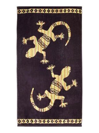 Serviette de plage éponge velours Jacquard Salango 90x160