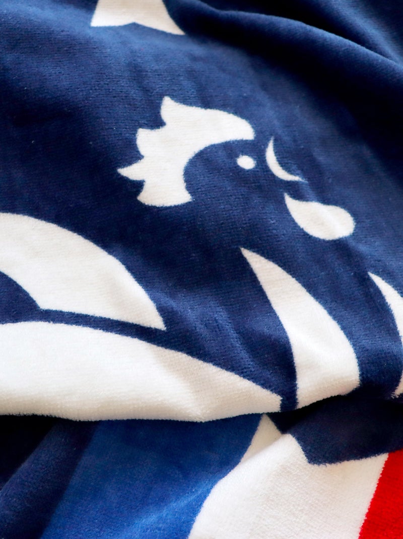 Serviette de plage 'Fédération Française de Football' Bleu - Kiabi