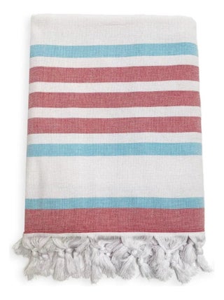 Serviette de plage Fouta doublée éponge Latigo Paradise 90x160 400g/m²