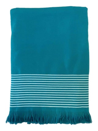 Serviette de plage Fouta doublée éponge Paski Lake 90x170 300g/m²