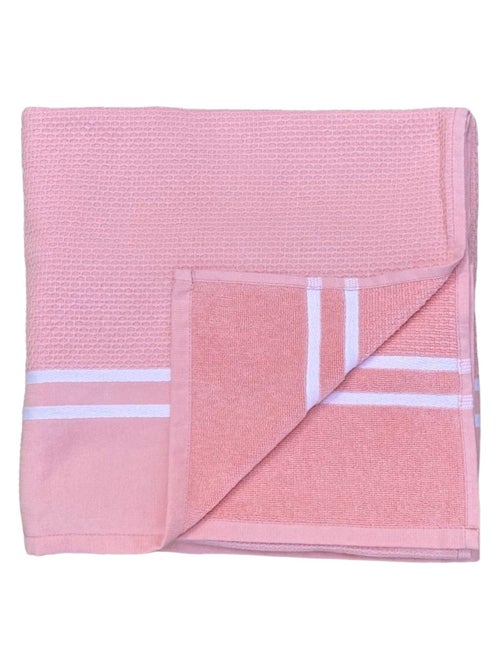 Serviette de plage Fouta doublée éponge Waffle Candy 90x170 355g/m² - Kiabi