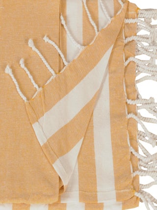 Serviette de plage, fouta, rayée avec frange, Dylrev