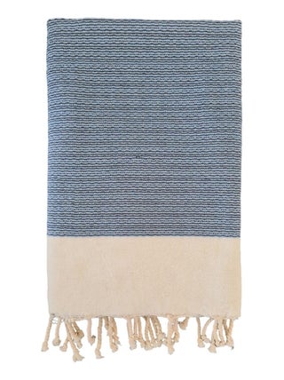 Serviette de plage Fouta traditionnelle Athena Marine 100x200 190g/m²