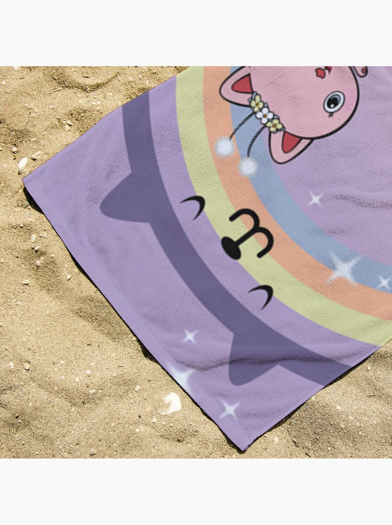 Serviette de Plage Gabby 100% Coton Rose - Kiabi