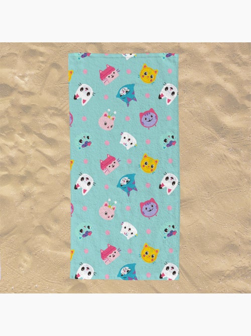 Serviette de plage Gabby Pandy Pattes & Amis 70x140 cm - 100% Polyester - Bleu - Kiabi Serviette de plage Gabby Pandy Pattes & Amis 70x140 cm - 100% Polyester - Bleu - Kiabi