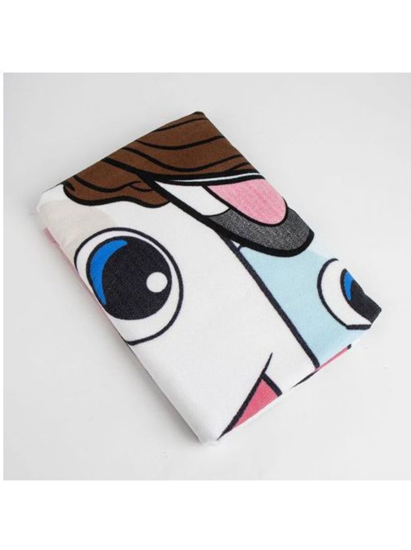 Serviette de plage gabby's dollhouse 70 x 140 cm — séchage rapide pour enfant Multicolore - Kiabi