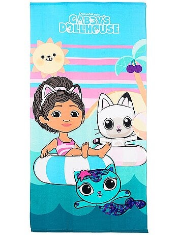 Serviette de plage gabby's dollhouse | licence officielle
