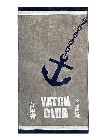 Serviette de plage Jacquard Yacht Club 95x175 440 g/m²