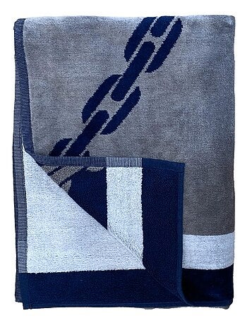 Serviette de plage Jacquard Yacht Club 95x175 440 g/m²