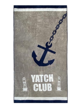 Serviette de plage Jacquard Yacht Club 95x175 440 g/m²
