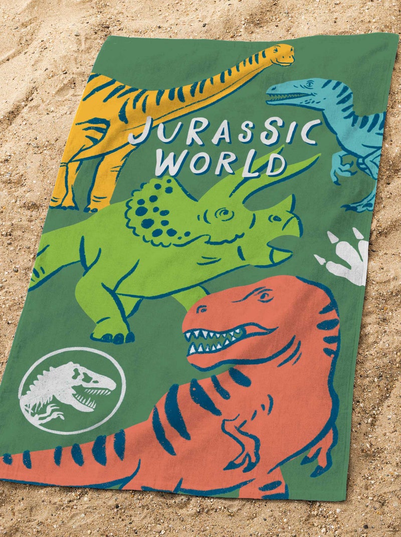 Serviette de plage 'Jurassic' Vert - Kiabi