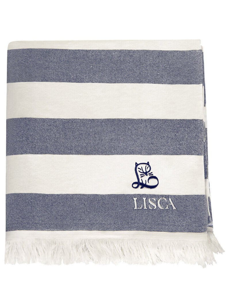 Serviette de plage LASCARI Bleu - Kiabi
