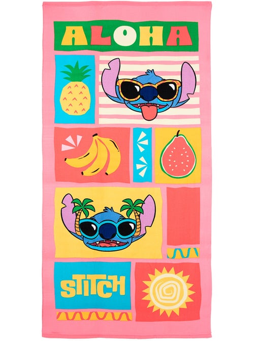 Serviette de Plage Lilo et Stich   | Licence Officielle - Kiabi