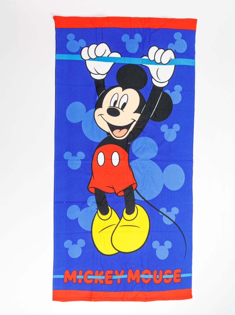 Serviette de plage 'Mickey' Bleu - Kiabi