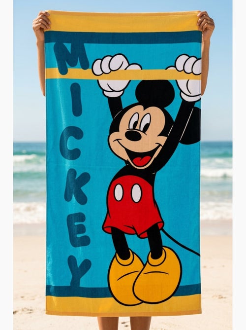 Serviette de plage mickey mouse| licence officielle - Kiabi