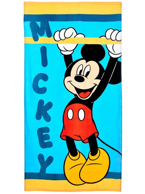Serviette de plage mickey mouse| licence officielle - Kiabi
